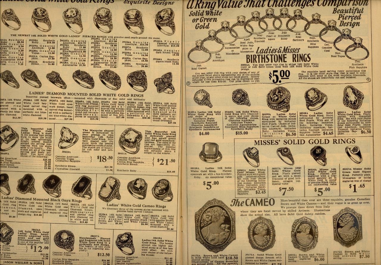 1920s Antique Catalog/Order Form "JEWELRY WATCHES SIVER PURSES CLOCKS" VG Boston