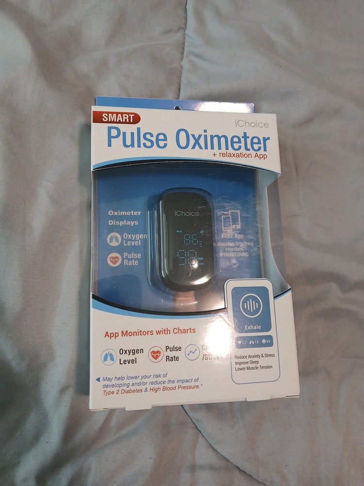 iChoice Smart Pulse Oximeter Bluetooth Heart Rate & Oxygen Digital Reader
