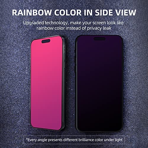Privacy Screen Protector - Compatible with iPhone 14 Pro, iPhone 15, iPhone 16