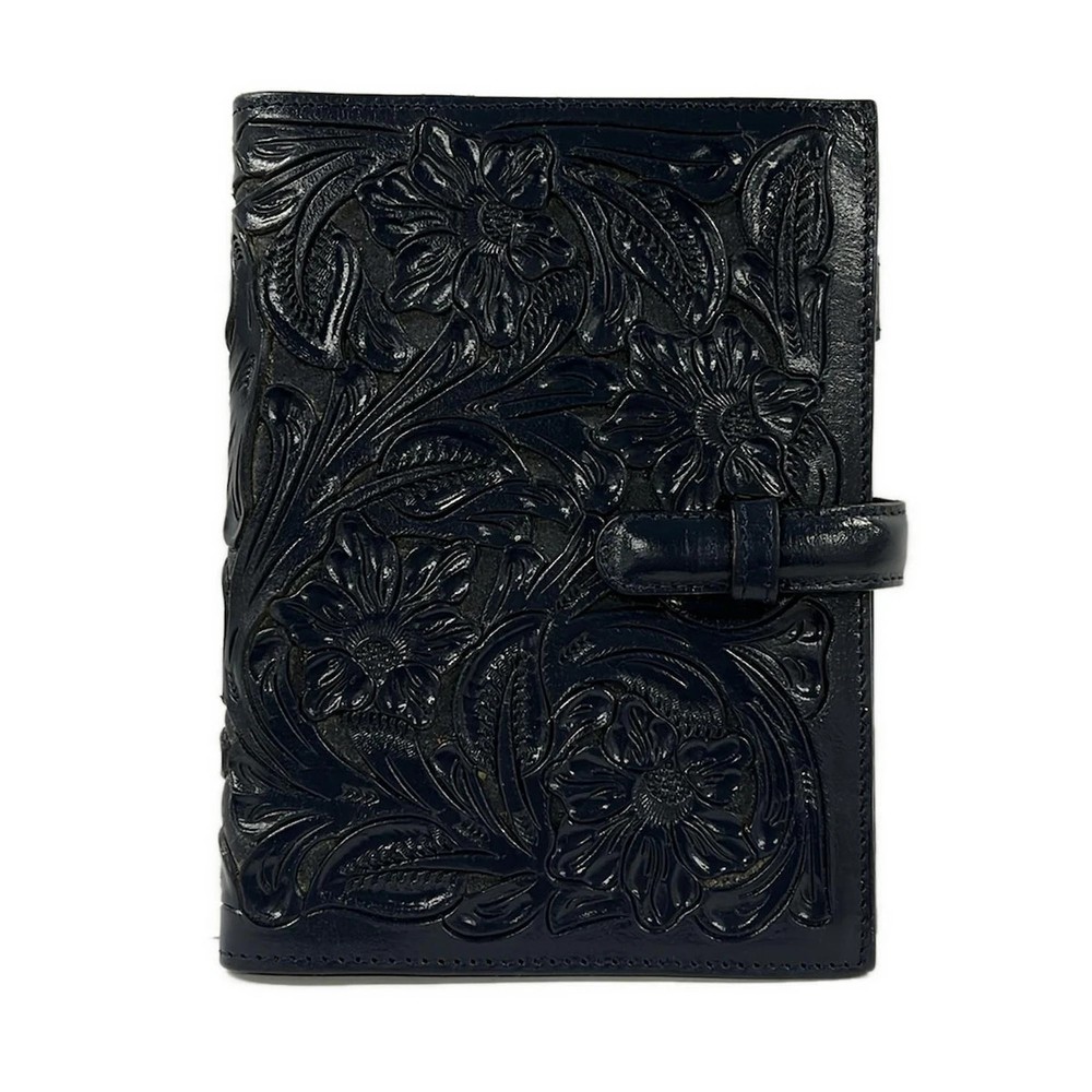 Carving Tribes Navy Leather Agenda
