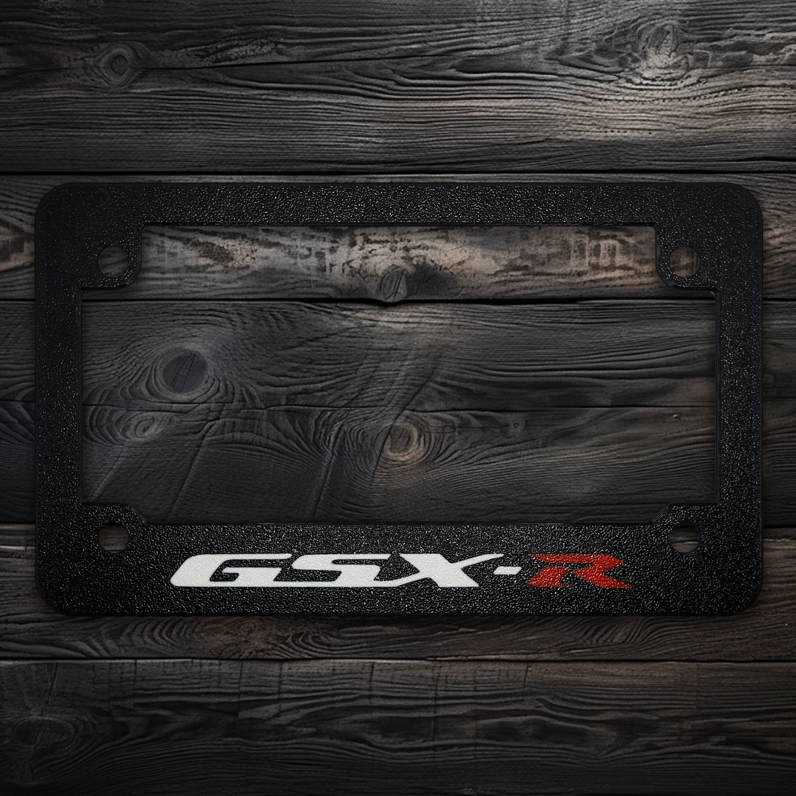For Suzuki GSX-R GSXR Textured Motorcycle License Plate Frame (ALL MODELS YEARS)