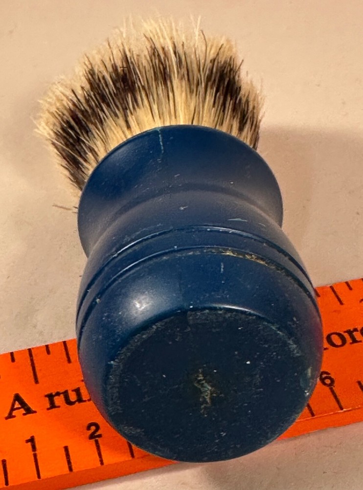 Blue Handle Shaving Brush, Vintage