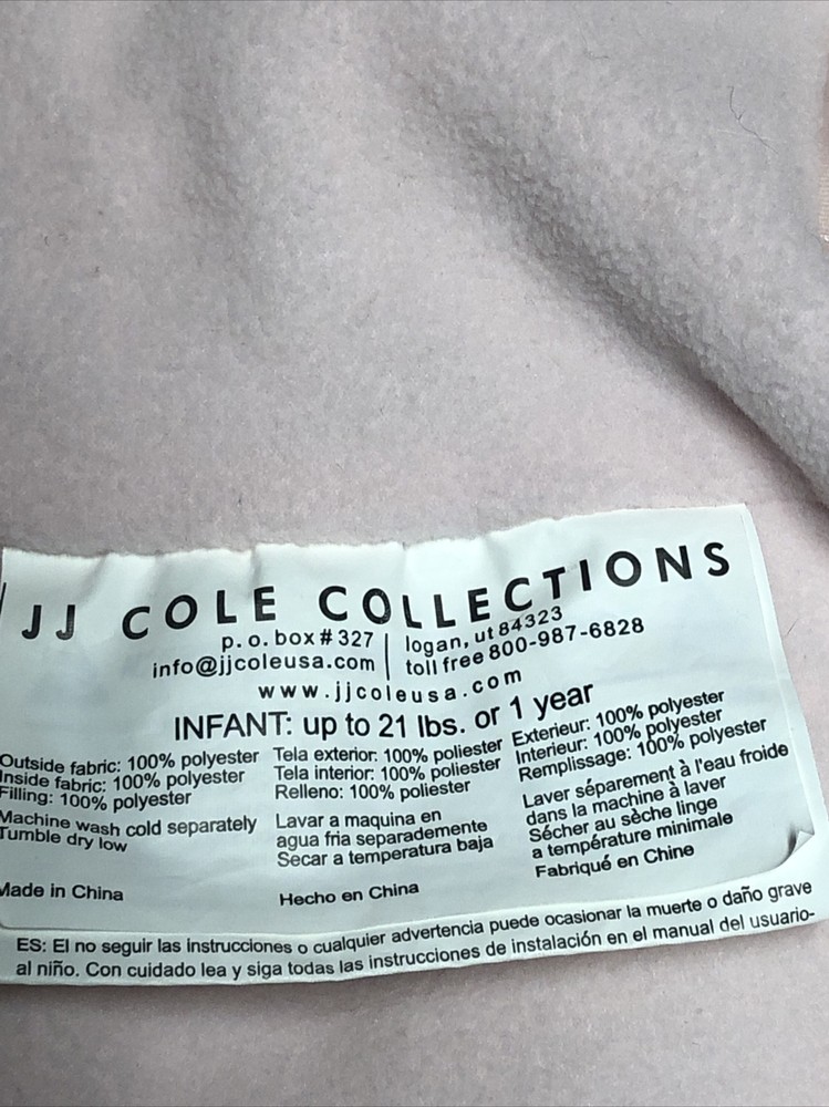JJ Cole Original Bundleme Infant Pink