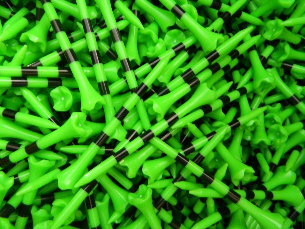 100 2 3/4" Pride Evolution Performance PTS Green Evolution Striped Golf Tees