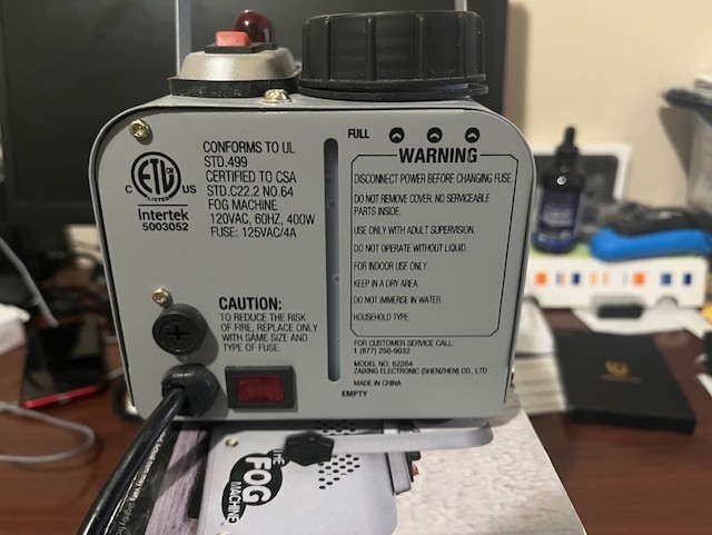 The Fog Machine 400 Watts Fogger