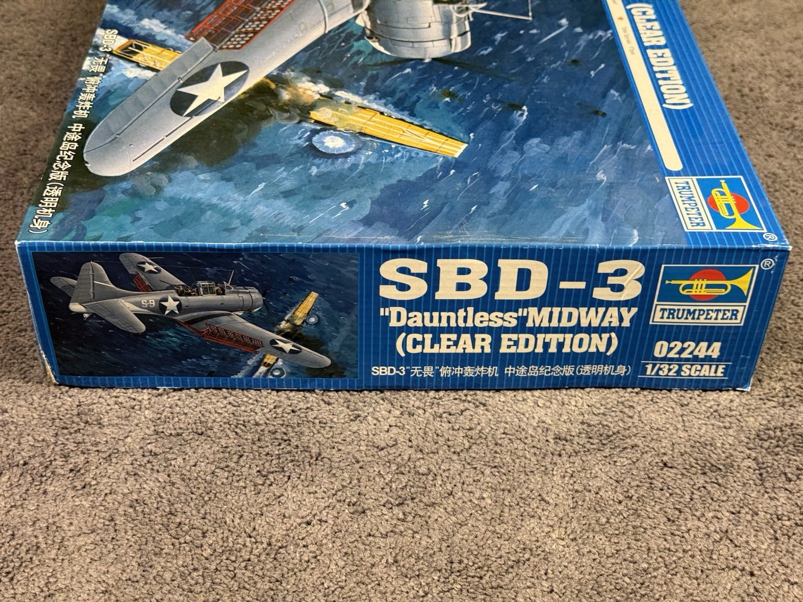 Trumpeter 1/32 SBD-3 “Dauntless” Midway Clear Edition New Sealed Parts