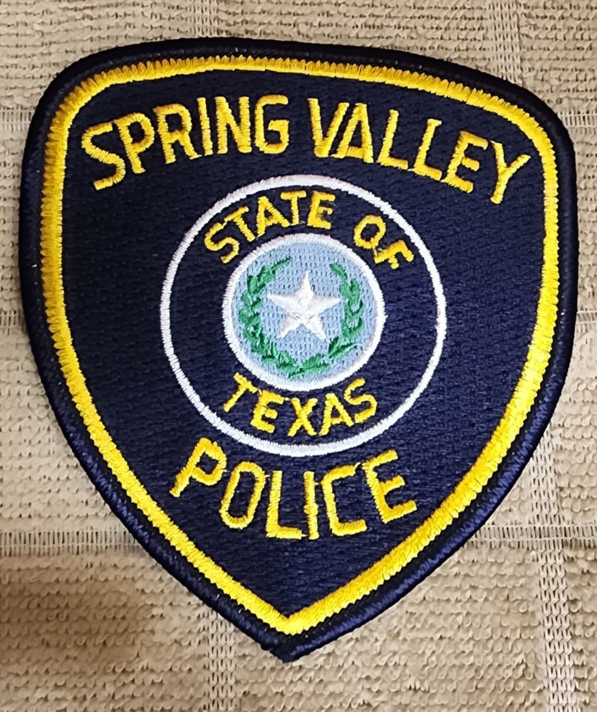 TX Spring Valley Texas Police Department Patch