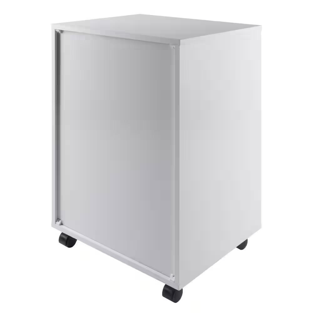 Halifax White 5-Drawer Cabinet Cart