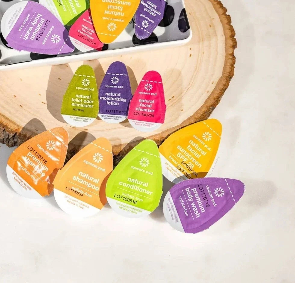 New Squeeze Pod Variety 15 PODS shampoo, conditioner, face cleanser, body wash