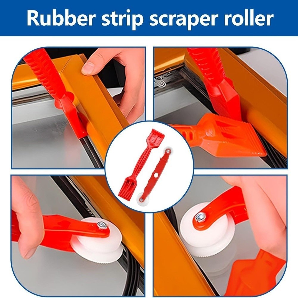 16 in 1 Window Installation Tool Kit Includes Rubber Strip Roller and Blade