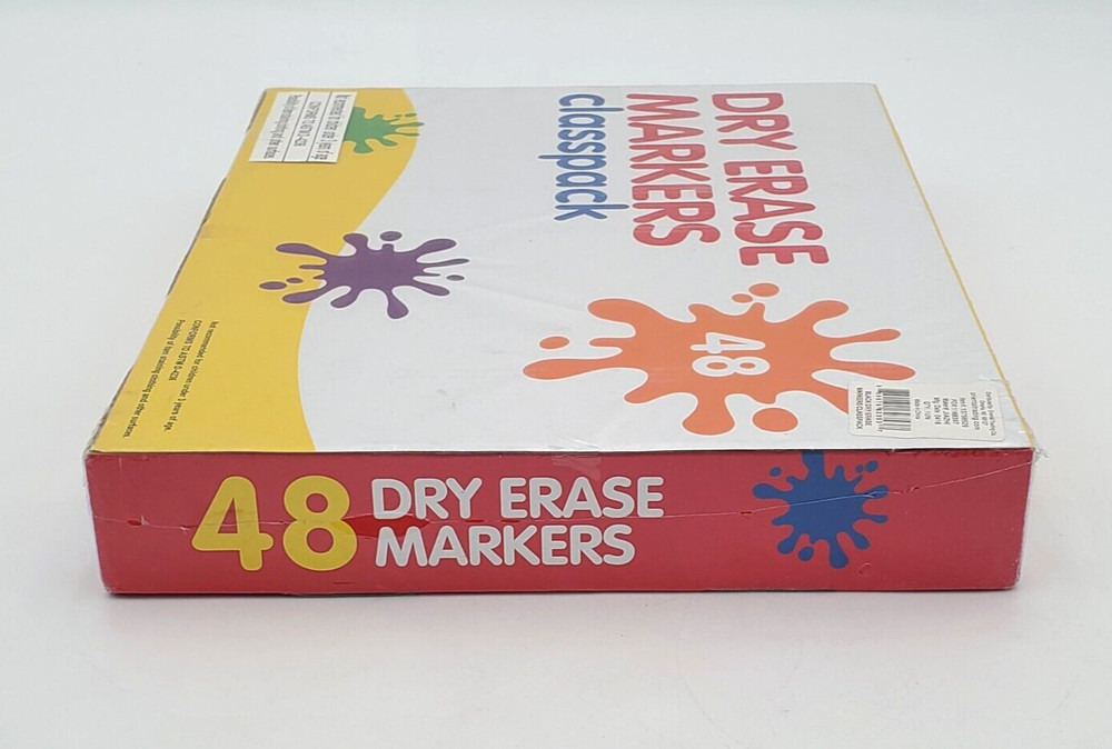 Black Dry Erase Markers Classpack Basic Supplies 48 Pieces New Sealed