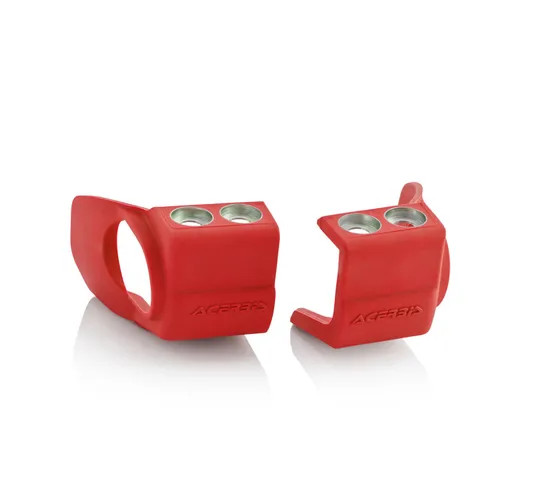 Acerbis Red Lower Fork Shoe Boot Protector Pair Beta RR 250 2T 20-23
