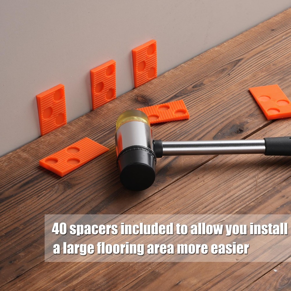 Laminate Wood Flooring Installation Kit with Tapping Block Pull Bar Mallet