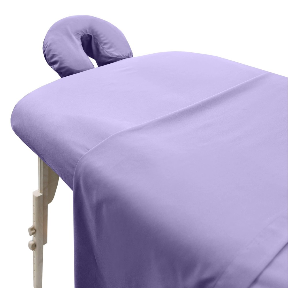 Soft Microfiber 3-Piece Massage Table Sheets - Super Lightweight, Stain and W...