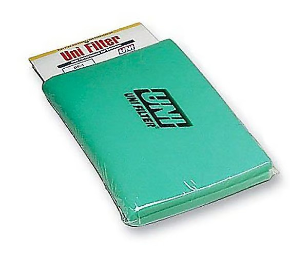 Uni Bulk Fine Foam Filter (65 PPI) - 12in. x 16in.x 5/8in. - Green Motorcycle