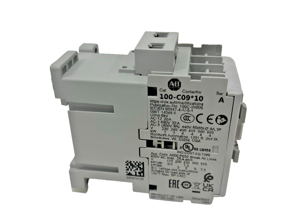 Allen-Bradley 100-C09D10 IEC Contactor, 9 Amp 120VAC Coil 9A New in Box US STOCK