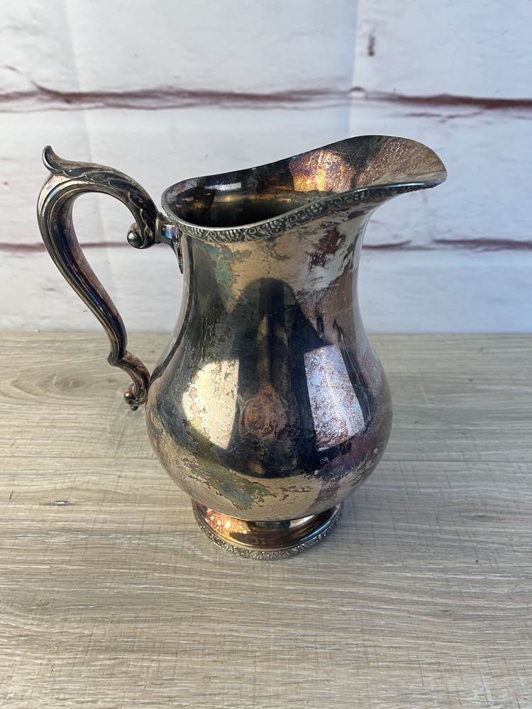 Melford Wallace Silver Pitcher Grape Edge Pattern M612 E.P.W.M