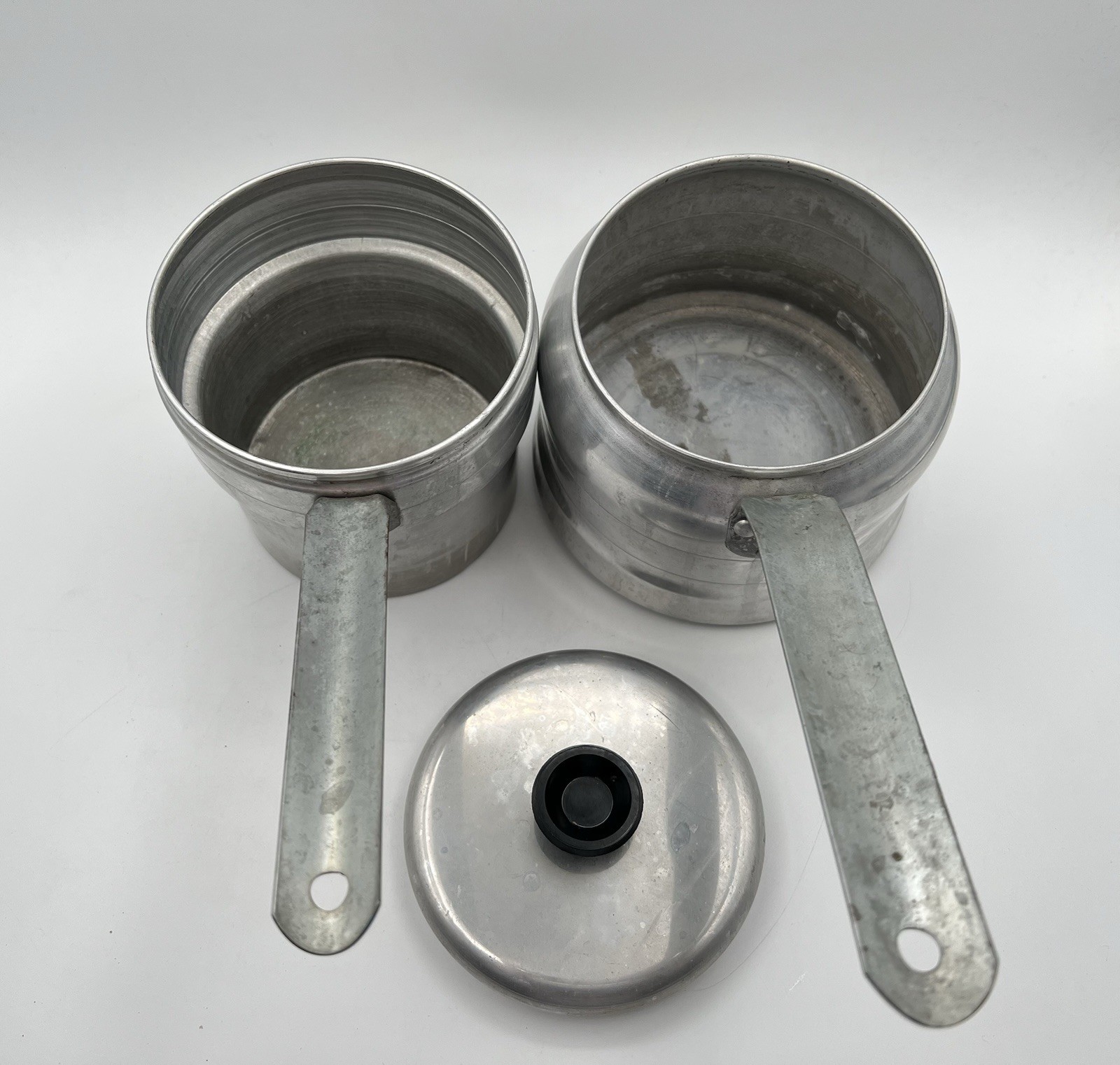 Vintage Comet Double Pot with Lid Camping Cookware Outdoor Retro Kitchen