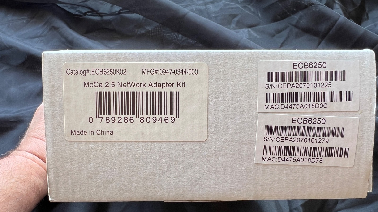 ScreenBeam MoCA 2.5 Network Adapter Model: ECB6250K02