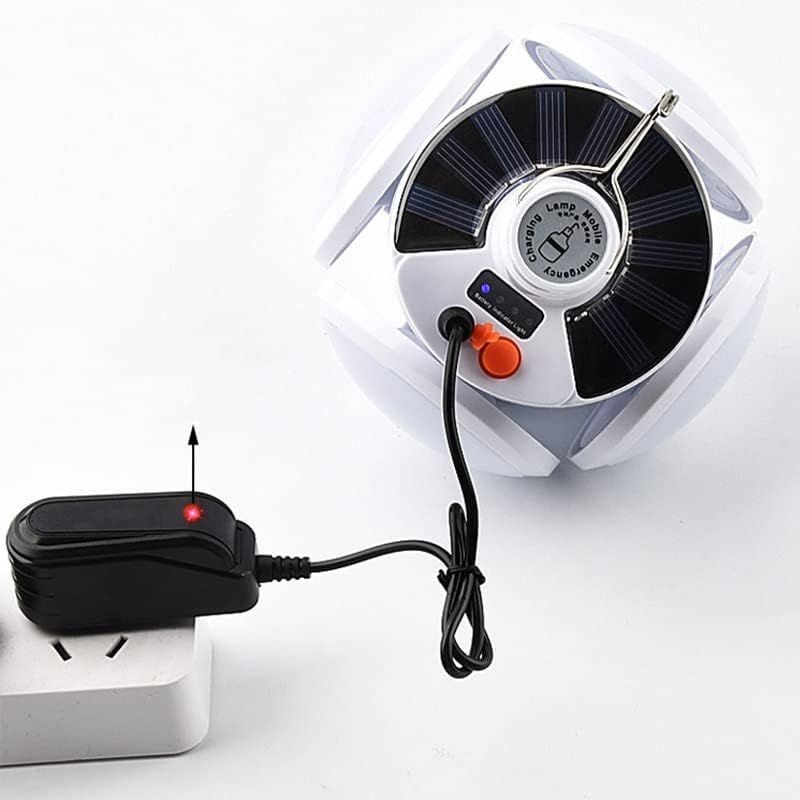 Solar Powered Emergency Camping Lantern - Waterproof, Multi-Function LED Light