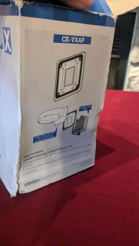 Clinton Electronics Vandal X Series CE-VXWB Wall Mount Bracket Open Box