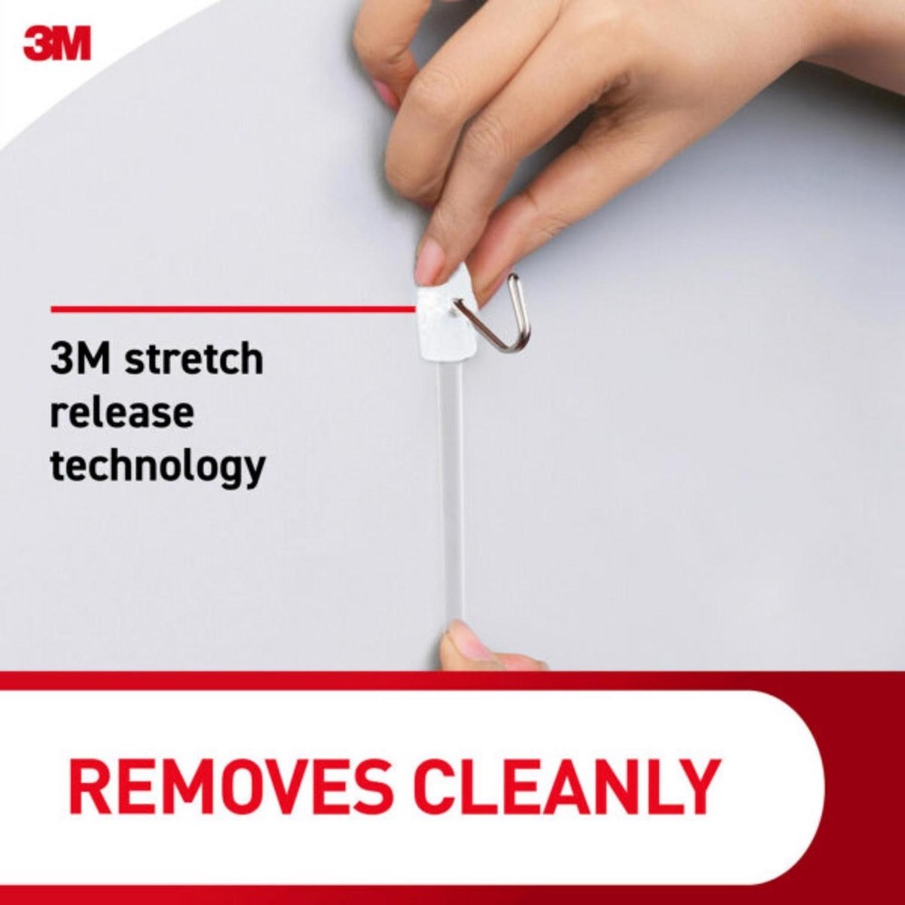 3M Command Small Plastic Wire Hooks 1.625 in. L 1 pk