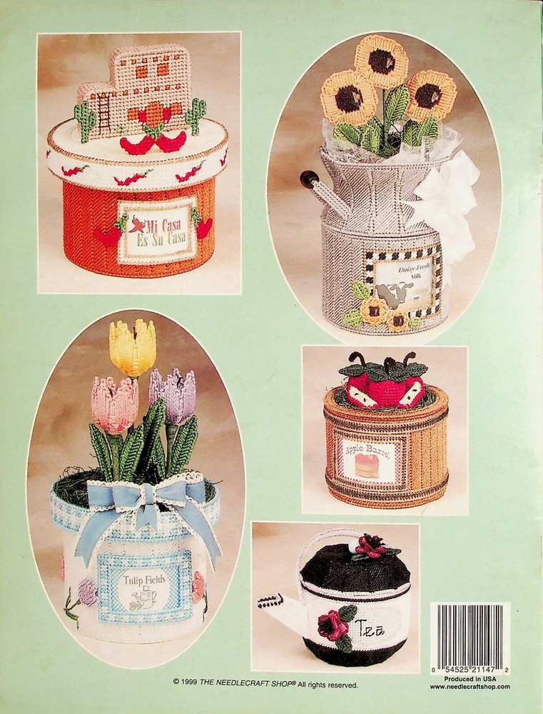 Country Containers Plastic Canvas Patterns By Needlecraft Shop