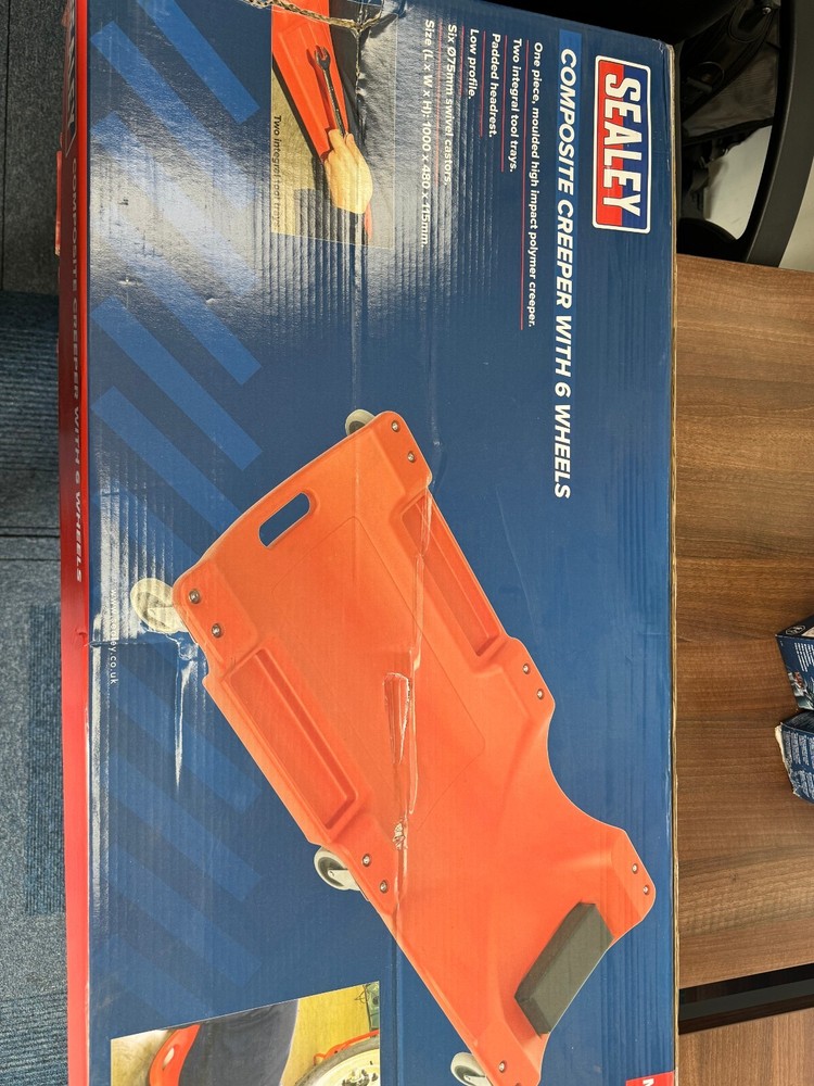 Sealey Composite Creeper with 6 Wheels - SCR80