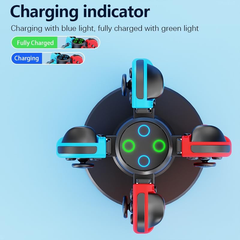 HONCAM Joycon Charging Dock for Switch Controller, Accessories Black