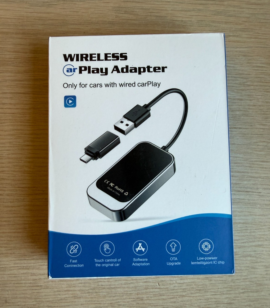 Wireless AR Car Play Adapter Only for Cars with wired carPlay