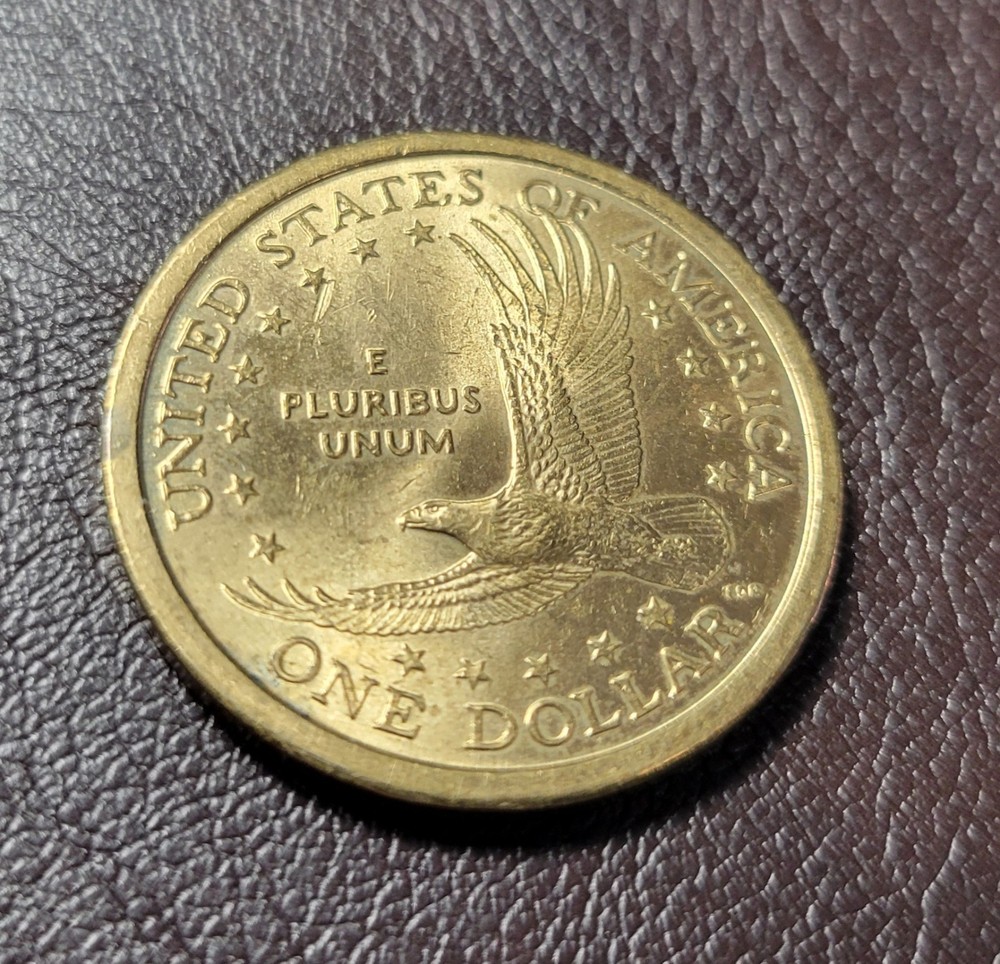 2000 P Sacagawea Liberty Dollar Rare Strike/Roller Error