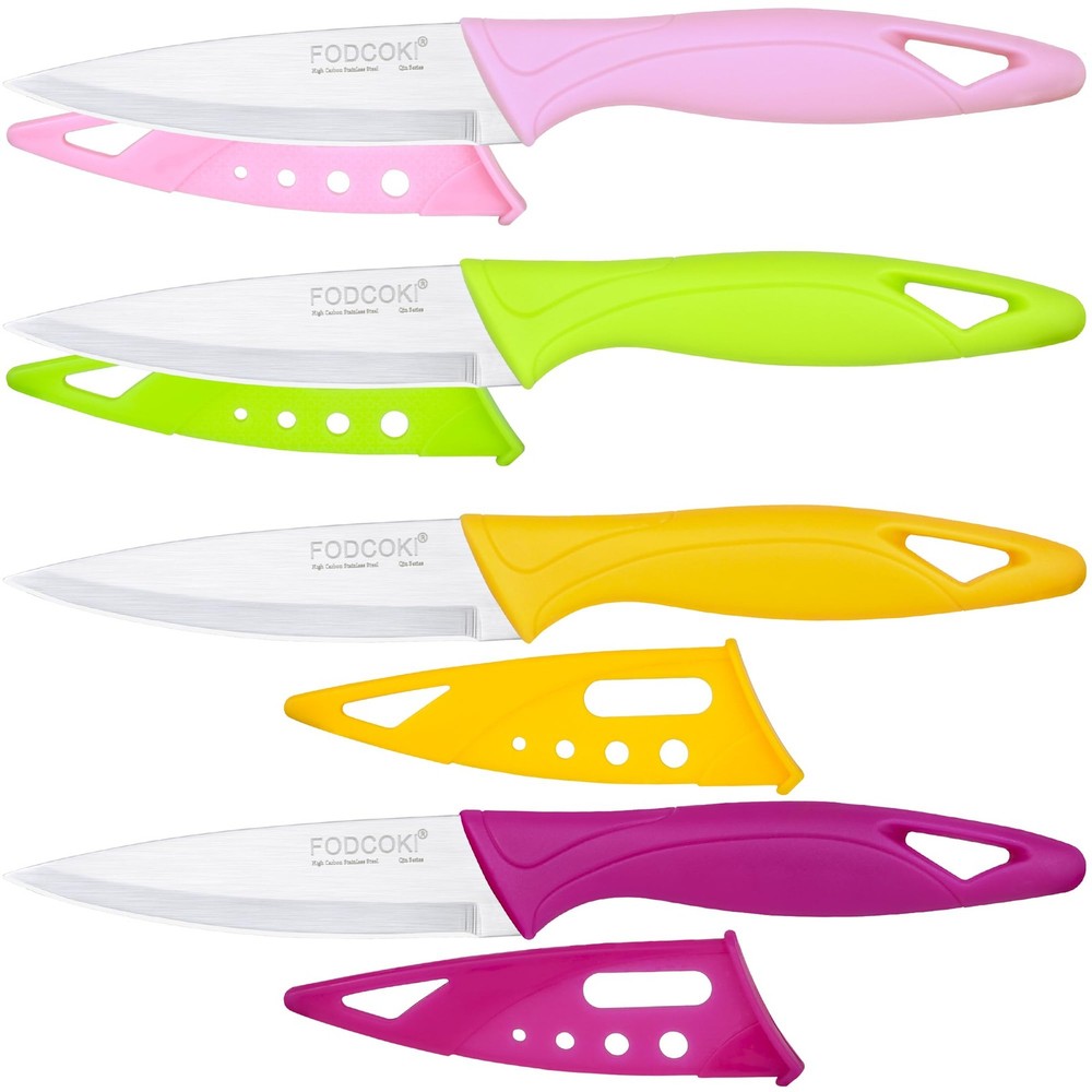 4 Inch Paring Knife set Assorted Colors Fruit Vegetable knife 4P