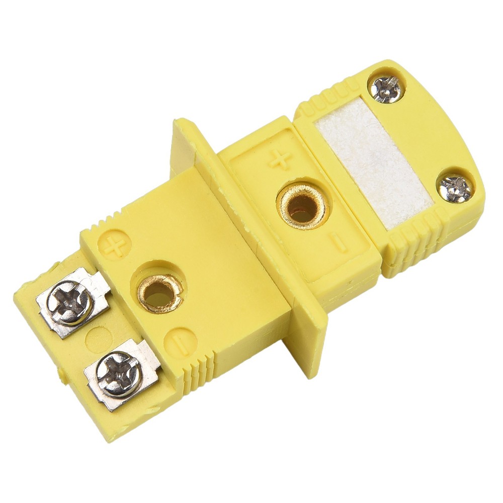 Panel Mount K Type Thermocouple Miniature Socket Yellow 1 Set High Quality