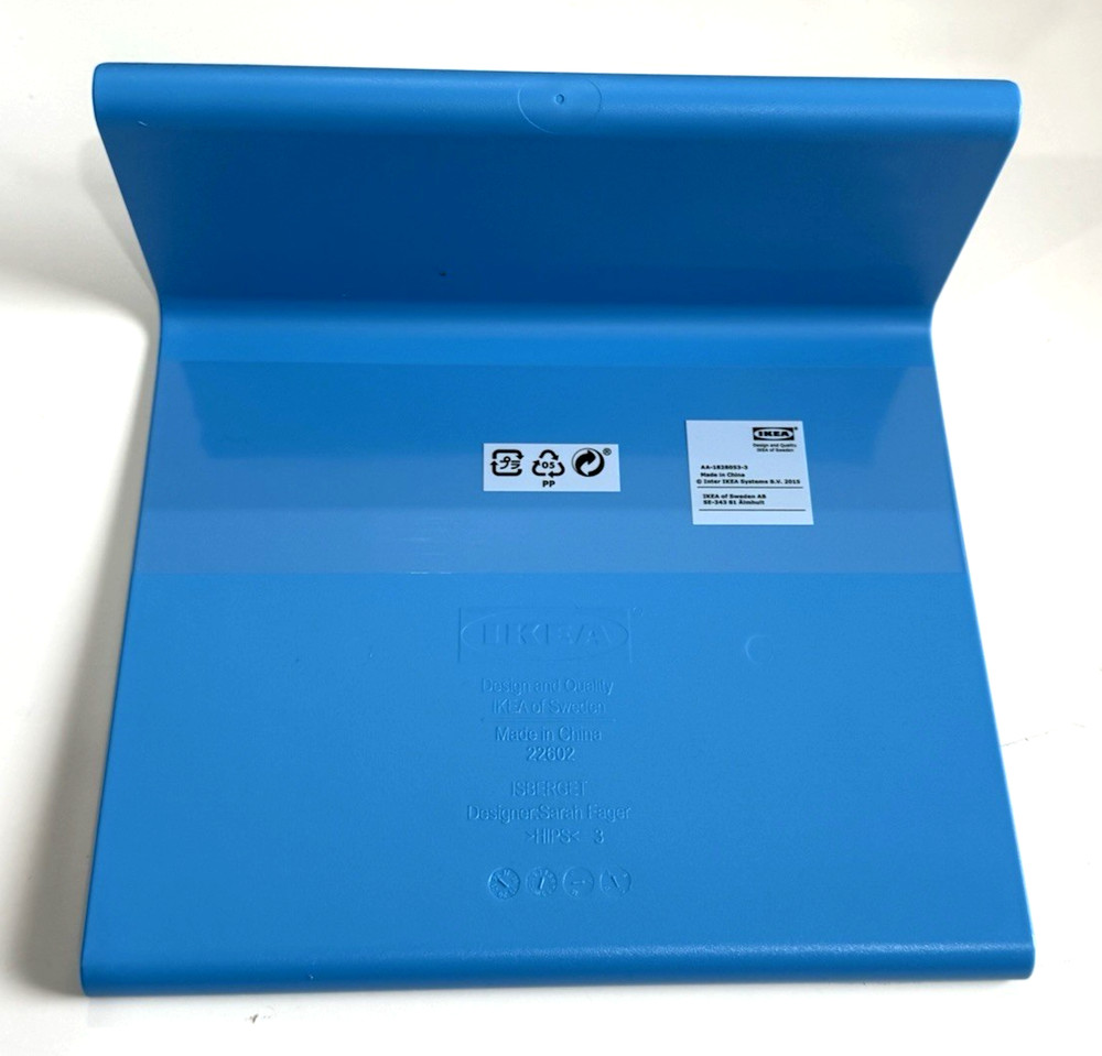 12 x IKEA Isberget Blue Plastic Laptop iPad Tablet Tray Stand Electronics