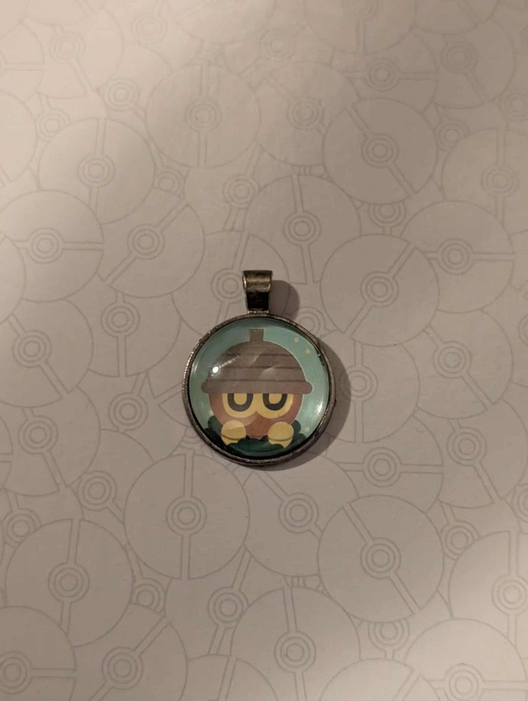 Cabochon Pokemon Pendant Keychain Seedot
