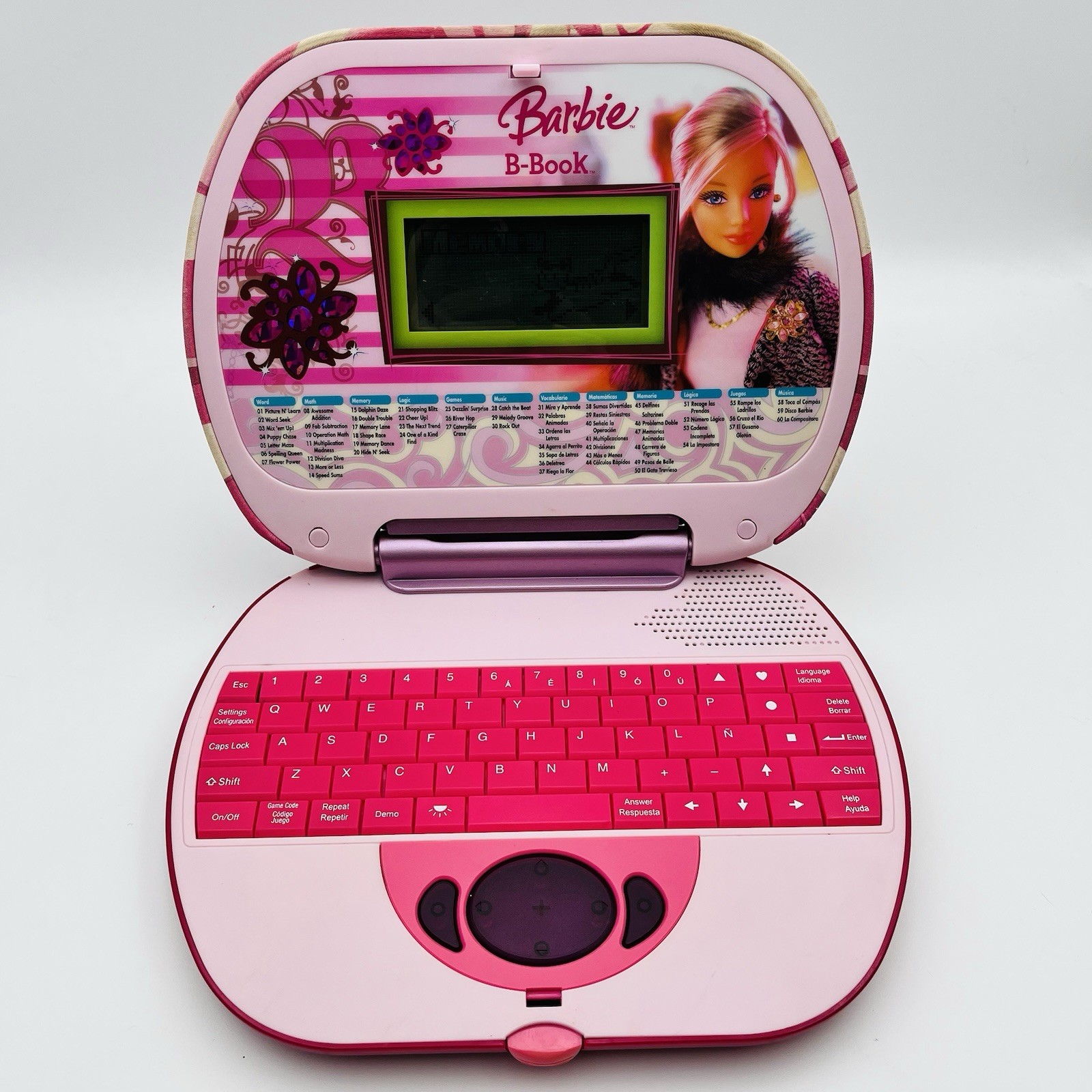 Barbie B-Book Learning Laptop by Oregon Scientific Tested Works Vintage Toy Read