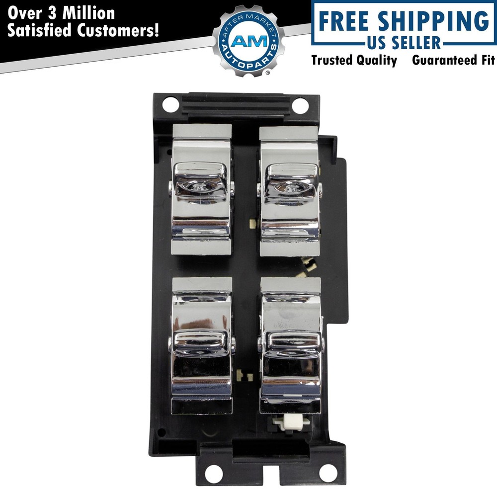 Power Window Switch 4 Button for 91-96 Chevy Impala Roadmaster Cutlass Master