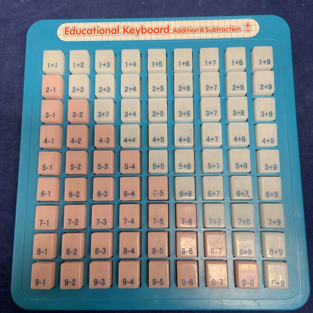 Educational Keyboard Addition Subtraction Press and See Magic Math