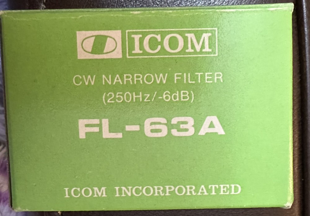 iCom FL-63A CW Narrow Filter -New Rare
