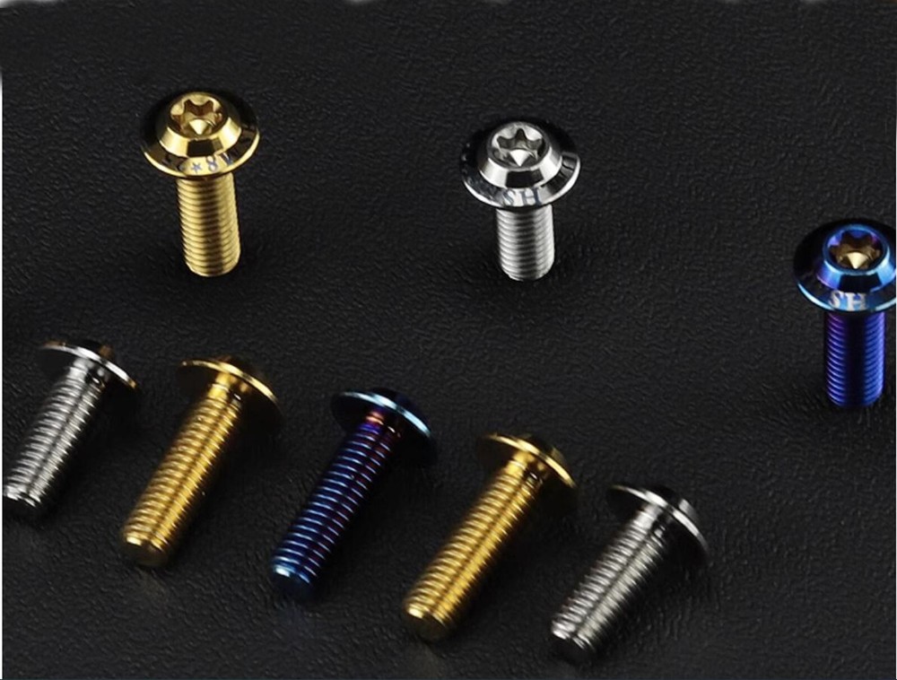 Titanium Alloy Umbrella Head Inner Torx Screws for Modification Shell Fixing