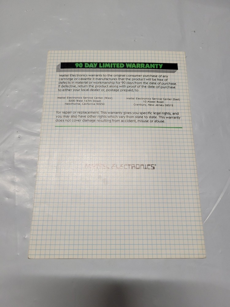 1982 Super Challenge Baseball M Network Atari Instruction Manual Booklet