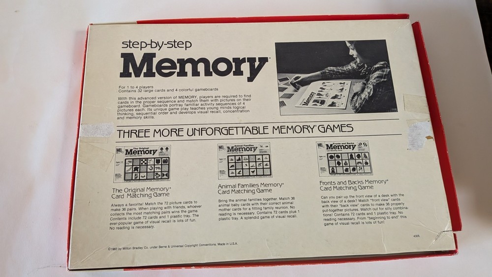 1983 game step by step memory