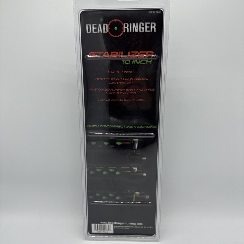 Dead 🎯 Ringer Compound Bow Stabilizer 10”-VECTOR-10-DR2627-C w/Quick Disconnect