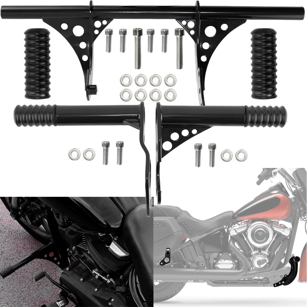 For Harley Softail Front & Rear Engine Guard Crash Bar Low Rider StreetBob 18-25