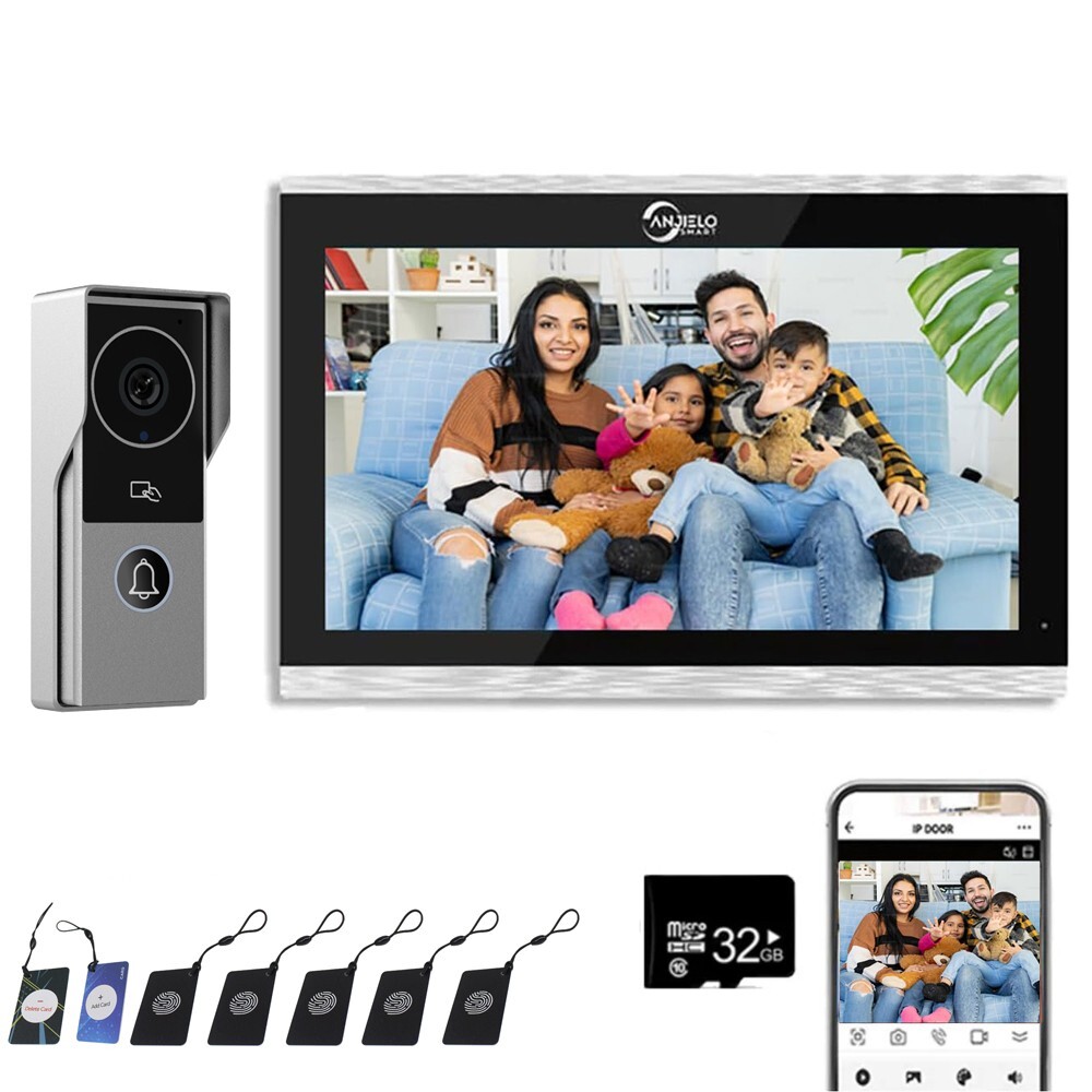 Home Video Speech System, 10inch Motion Recognition Visual counterphone System