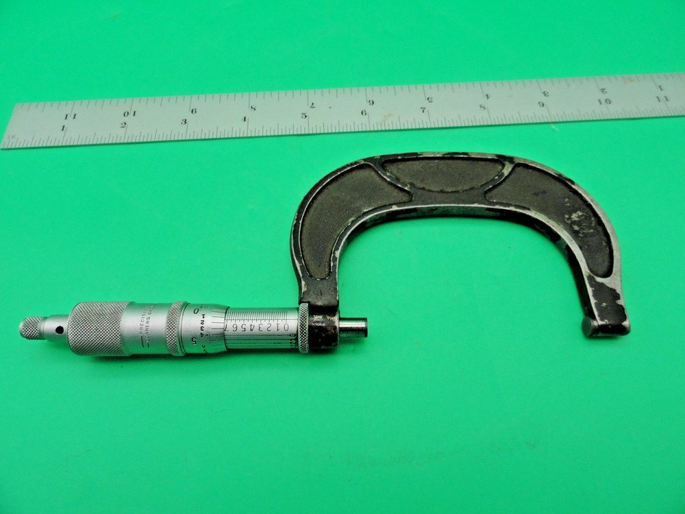 PRECISION BRAND 3-4" RANGE OUTSIDE MICROMETER