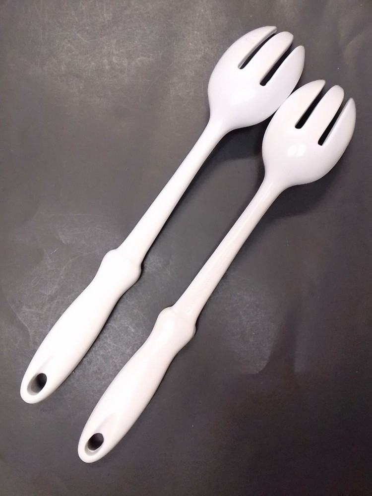Melamine Salad Forks Serving White 12"