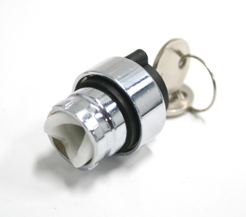 RB2BG6 22.5mm 2 Position Spring Return to Left Key Switch Key Removal Left BE101