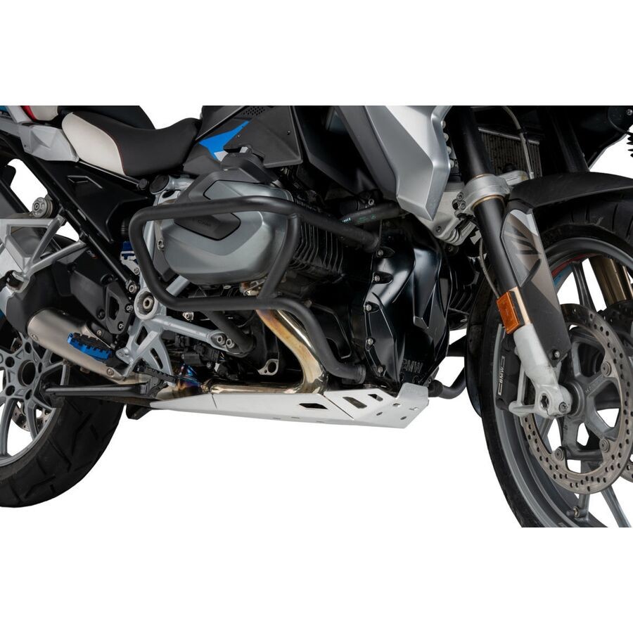 Puig Skid Plate - Silver, Engine Guard Compatible 21574P