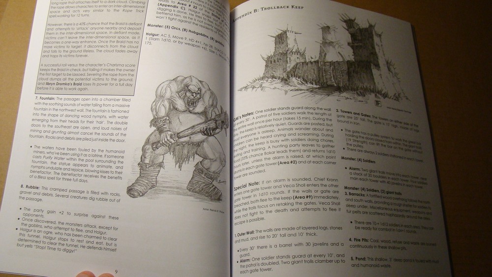 MODULE - TROLLBACK KEEP *NM 9.4* ADVANCED - DUNGEONS DRAGONS